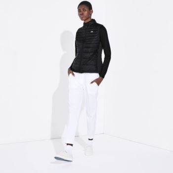 Lacoste SPORT Water-Resistant Quilted Technical Golf Vest Dámské - Vesty Černé | CZ-vY6GWO